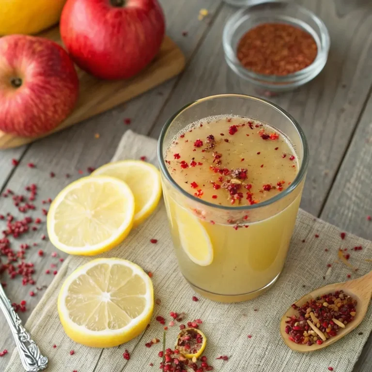 3 Ingredient Mounjaro Recipe (Simple, Powerful, Natural) bariatric seed drink recipe 3 ingredient Mounjaro recipe drink with lemon, cayenne, and vinegar