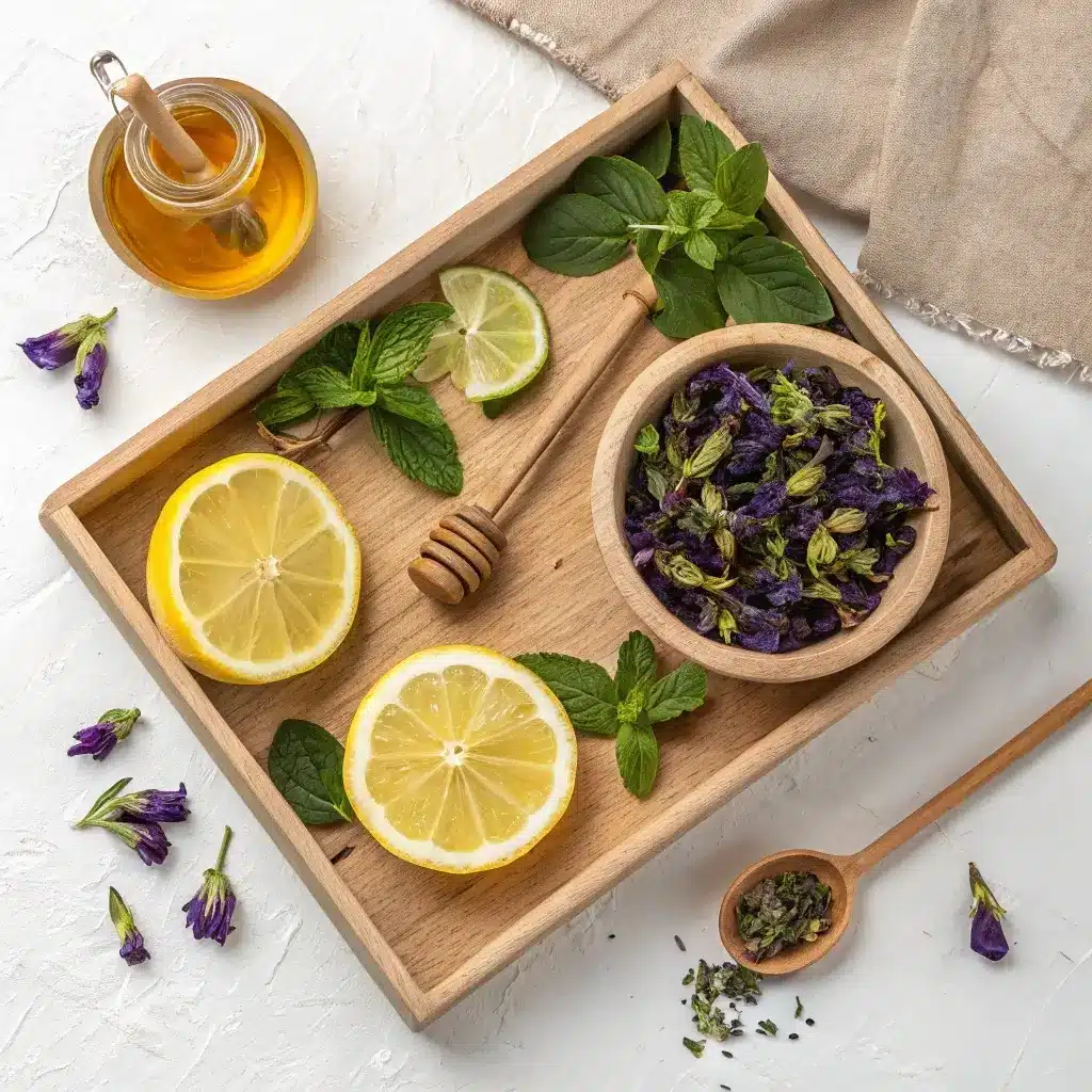 Butterfly Pea Flower Herbal Tea Benefits: A Beautiful, Healing Sip 9 ingredients for butterfly pea flower herbal tea
