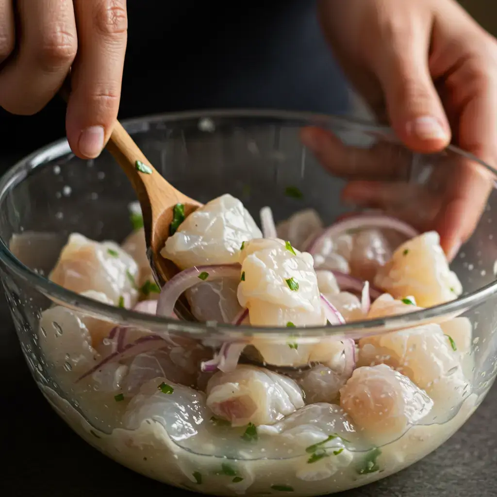 Ceviche Food Description: A Zesty Dive Into the Classic Seafood Dish ceviche food description marinating fish in lime for ceviche