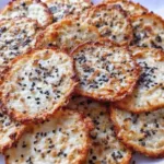 Best Cottage Cheese Chip Recipe: Crispy, Healthy & High-Protein Snack You’ll Crave best cottage cheese chip recipe Golden crispy cottage cheese chips with sesame seeds – best cottage cheese chip recipe
