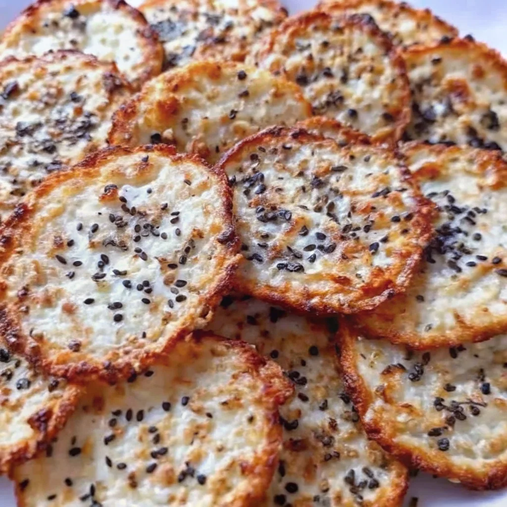 Best Cottage Cheese Chip Recipe: Crispy, Healthy & High-Protein Snack You’ll Crave best cottage cheese chip recipe Golden crispy cottage cheese chips with sesame seeds – best cottage cheese chip recipe