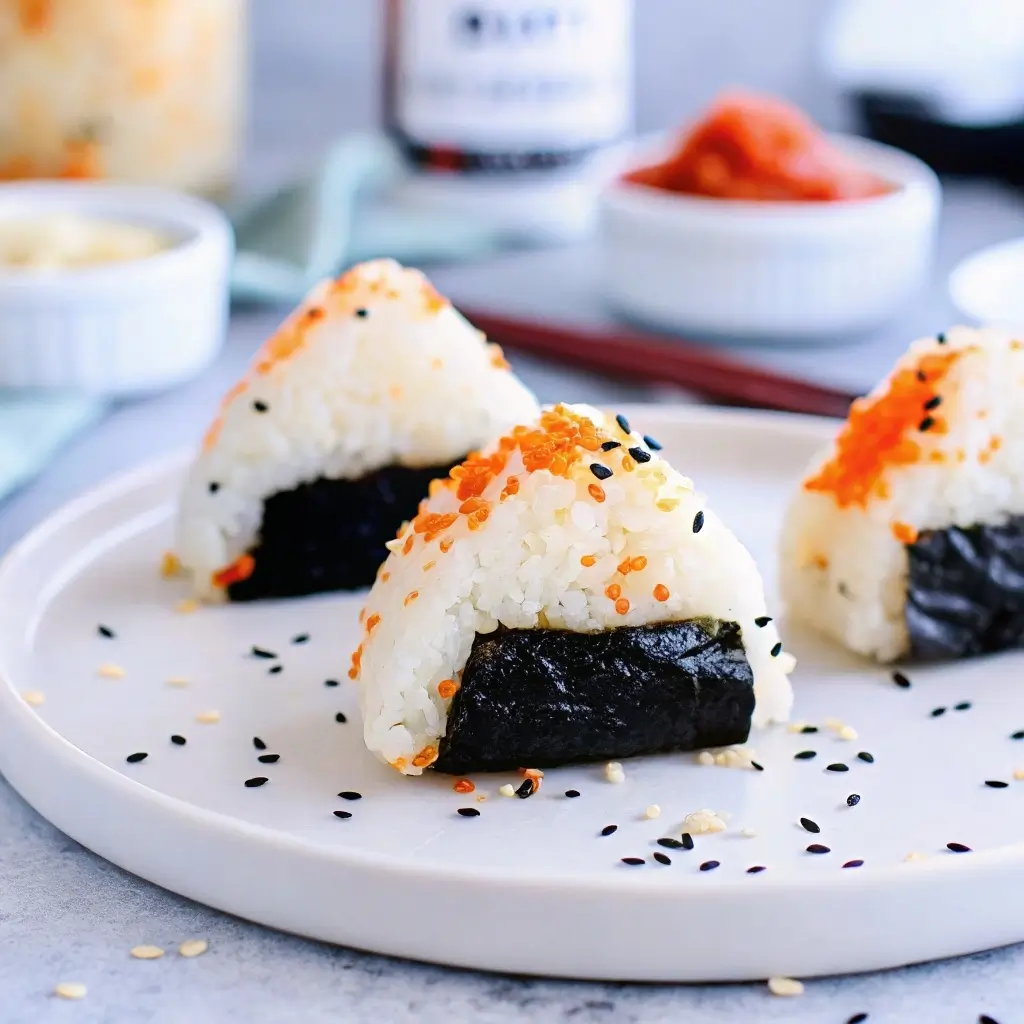 Grilled Salmon Onigiri Recipe: Crispy, Flavor-Packed Rice Balls You’ll Crave 6 Grilled salmon onigiri recipe served with miso soup and pickles