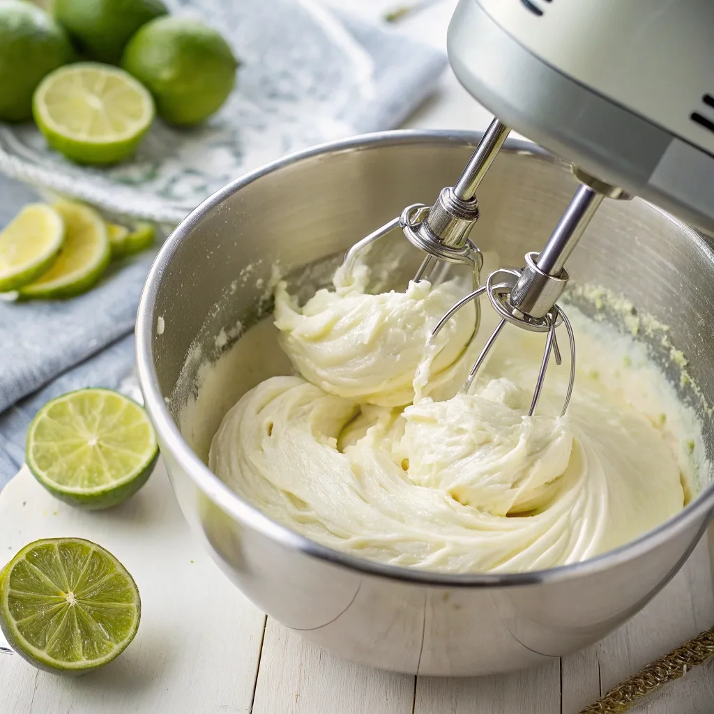 The Ultimate Keto No Bake Key Lime Cheesecake Recipe (Low Carb & Delicious!) keto no bake key lime cheesecake Whipping cream cheese for keto cheesecake