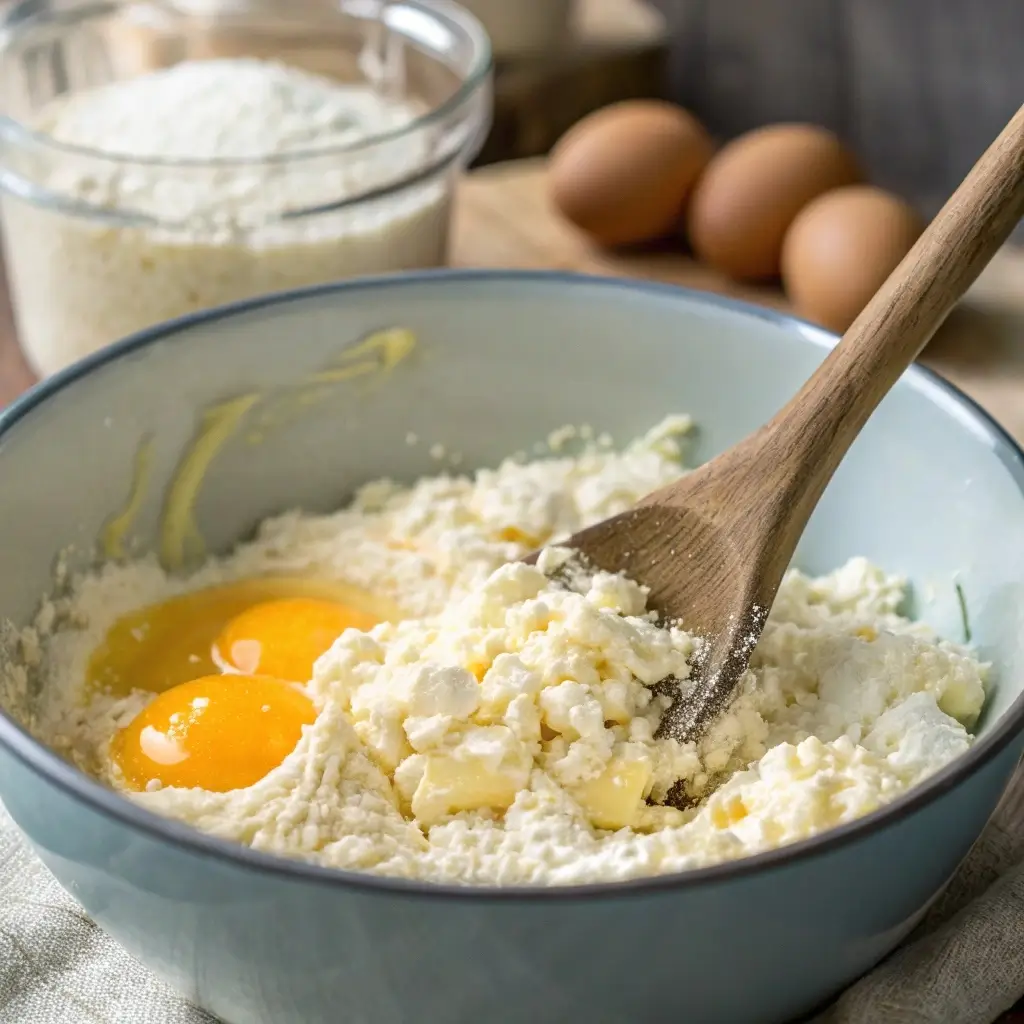 Keto Cottage Cheese Pizza Crust: Easy Low-Carb Perfection 11 Mixing keto cottage cheese pizza crust dough