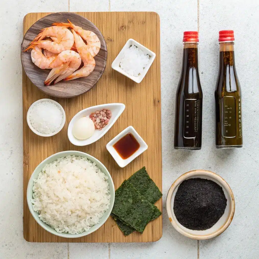 Onigiri Shrimp Recipe: Easy Japanese Rice Balls with a Seafood Twist 10 Ingredients for onigiri shrimp recipe