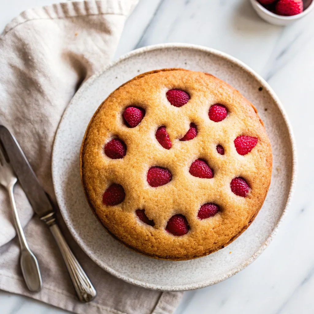 Raspberry Lemon Olive Oil Cake – A Moist & Zesty Dessert You’ll Love raspberry lemon olive oil cake topping raspberry lemon olive oil cake mid-bake