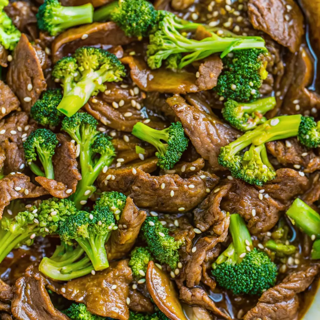 How to Cook Beef and Broccoli Chinese Style That Beats Takeout how to cook beef and broccoli chinese Close-up of cooked Chinese beef and broccoli with sesame seeds