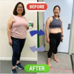 The Real Japanese Mounjaro Drink: 3 Authentic Recipes & Safety Warnings japanese mounjaro drink A before and after comparison showing a woman looking tired and bloated, then looking vibrant, energized, and less bloated after drinking the Japanese wellness tonic