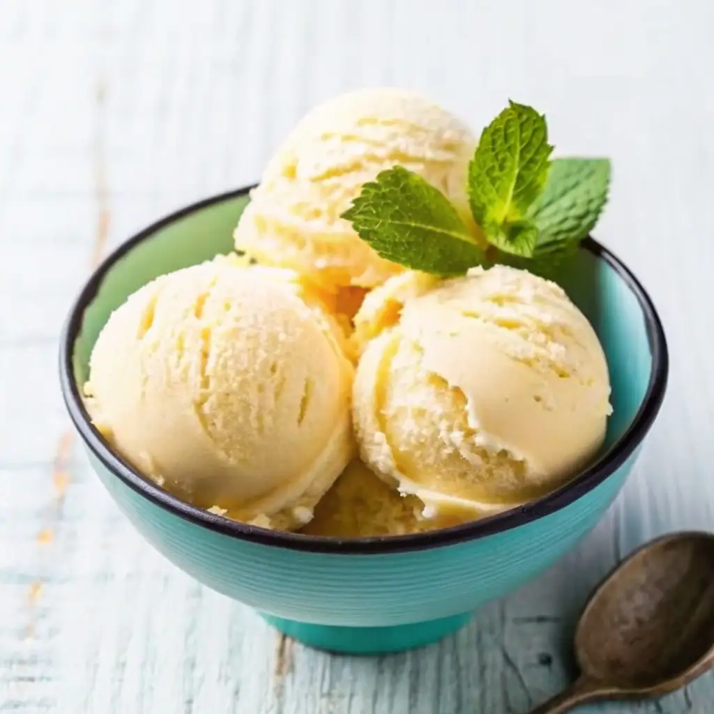 Pinon ice cream Recipe pinon ice cream Pinon ice cream Recipe pinon ice cream in turquoise bowl