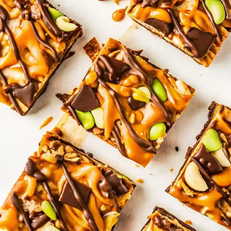 Easy Caramel Apple Bark – Perfect Fall Party Snack Chocolate Chip Cookies Homemade caramel apple bark topped with chocolate drizzle, caramel swirls, nuts, and apple pieces.