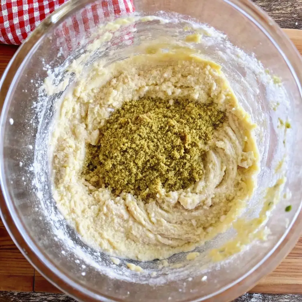 The Ultimate Pistachio Ricotta Cake (Easy & Moist Recipe) pistachio ricotta cake The Ultimate Pistachio Ricotta Cake (Easy & Moist Recipe) adding pistachios to ricotta cake batter