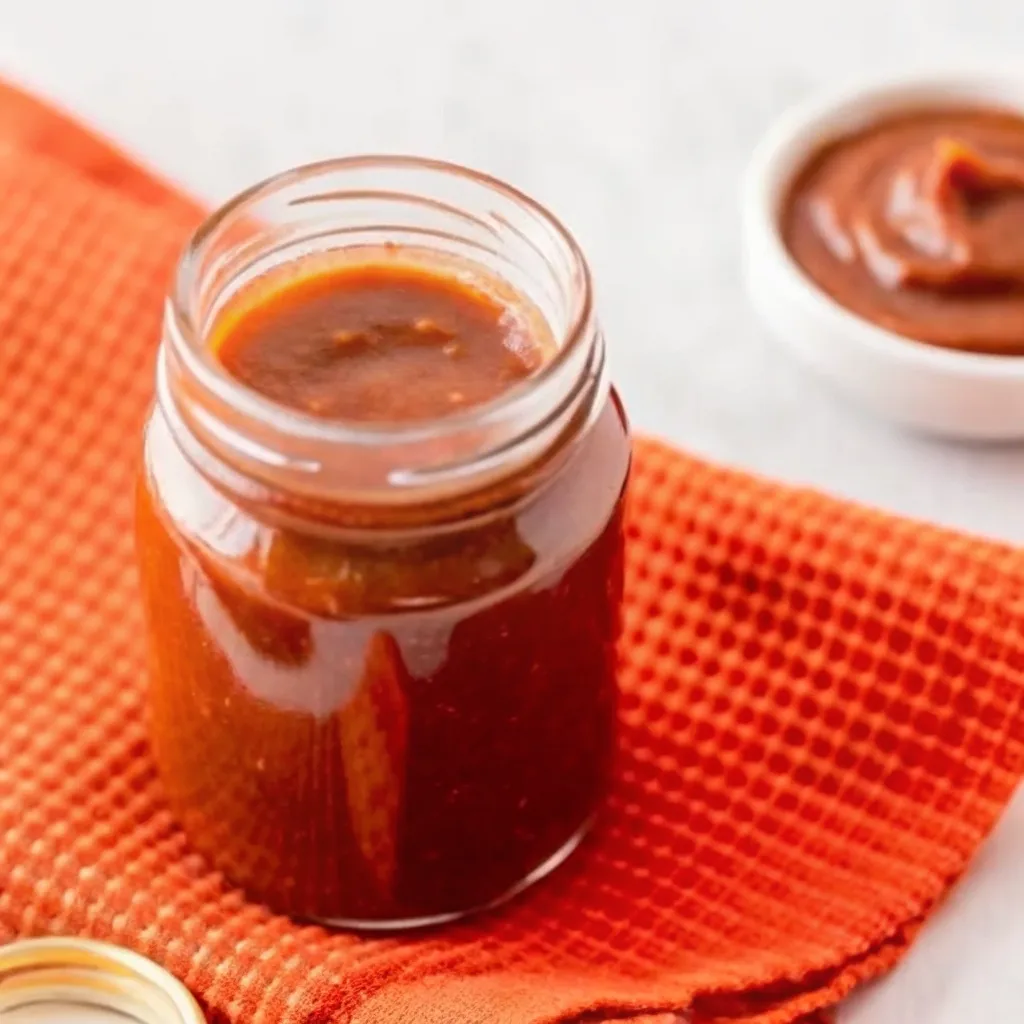 Homemade Hickory Smoked BBQ hickory smoked bbq Homemade Hickory Smoked BBQ homemade hickory smoked bbq sauce in jar