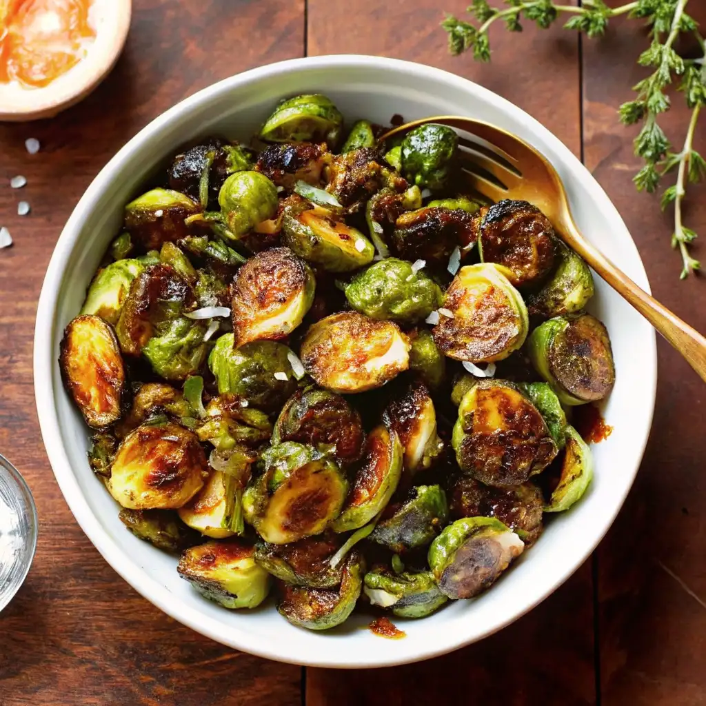 Honey Balsamic Brussels Sprouts That Taste Like Fall in Every Bite Honey Balsamic Brussels Sprouts Honey Balsamic Brussels Sprouts That Taste Like Fall in Every Bite honey balsamic brussels sprouts serving