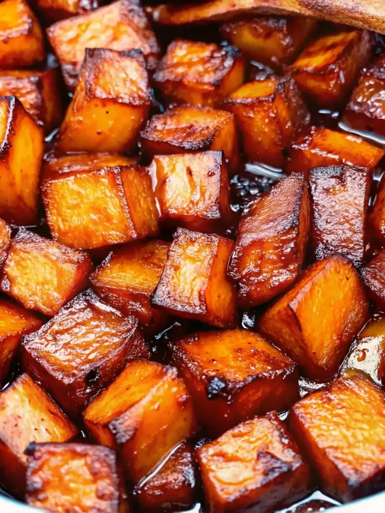Honey Roasted Sweet Potatoes: A Simple Side Dish That Steals the Show Honey Roasted Sweet Potatoes Glazed honey roasted sweet potatoes in a pan with golden caramel edges