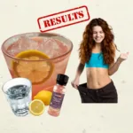 The REAL Japanese Pink Salt Recipe: Authentic vs. The Viral 'Trick' japanese pink salt recipe Himalayan pink salt drink with lemon, water, and a happy woman showing weight loss results under the label "Results"