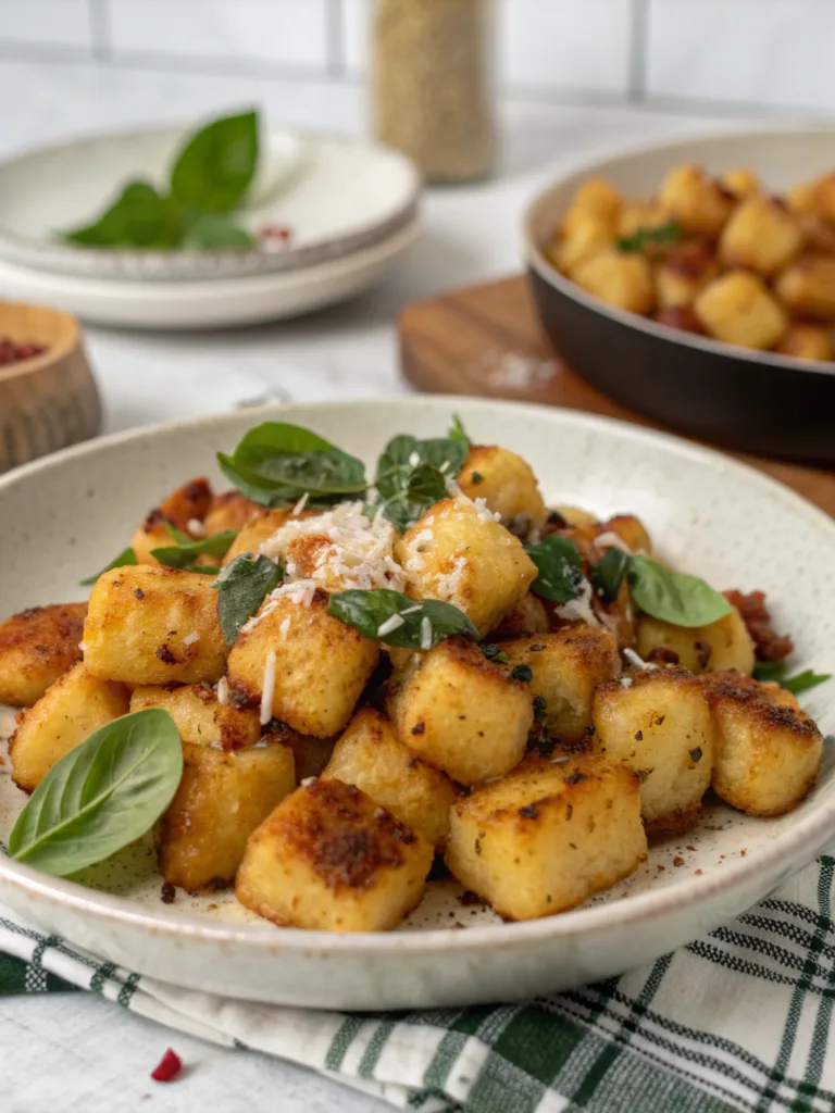 Air Fryer Gnocchi: Quick, Crispy Perfection in 15 Minutes Christmas Stuffed Mushrooms Air Fryer Gnocchi
