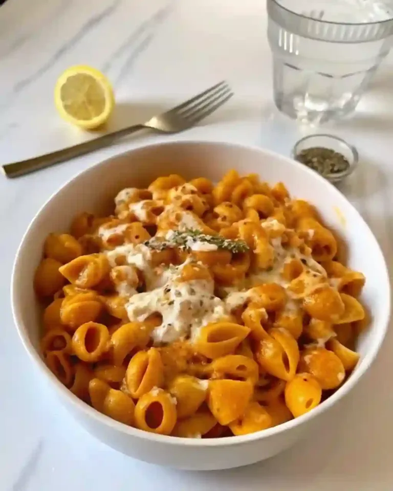 Cheesy chicken pasta dinner with gooey melted cheese stretch, perfect for a comforting meal.