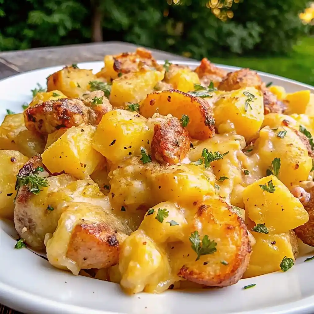 Cheesy Ranch Potatoes and Smoked Sausage Recipe for Fast Dinners Cheesy Ranch Potatoes and Smoked Sausage Cheesy Ranch Potatoes and Smoked Sausage