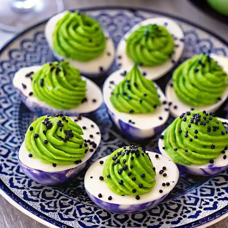Creepy Deviled Eggs for Halloween