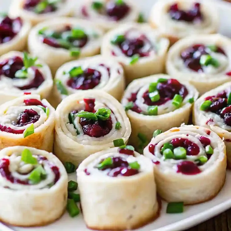 Festive Christmas Cranberry Roll Ups