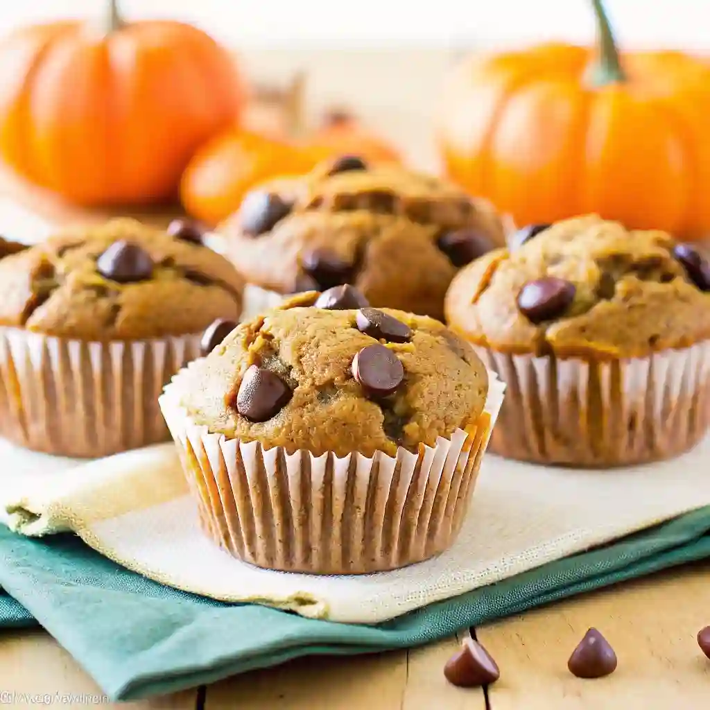 Gluten Free Pumpkin Muffins Moist and Healthy Recipe Gluten Free Pumpkin Muffins Delicious gluten free pumpkin muffins topped with chocolate chips, perfect fall treat.