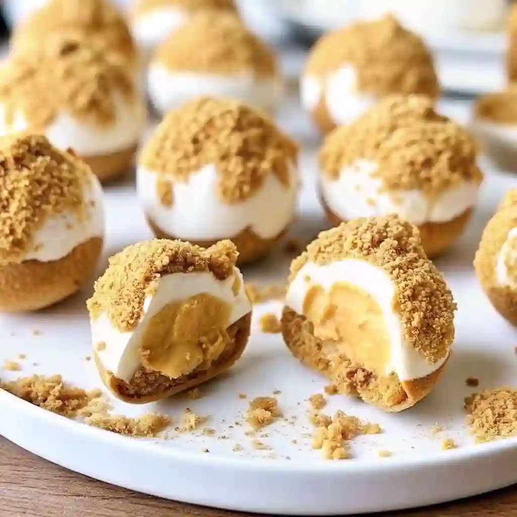 Halloween Cheesecake Recipes Ultimate 5 Spooky Treats Halloween Cheesecake Recipes No Bake Pumpkin Cheesecake Balls coated in graham cracker crumbs, creamy fall dessert bites.