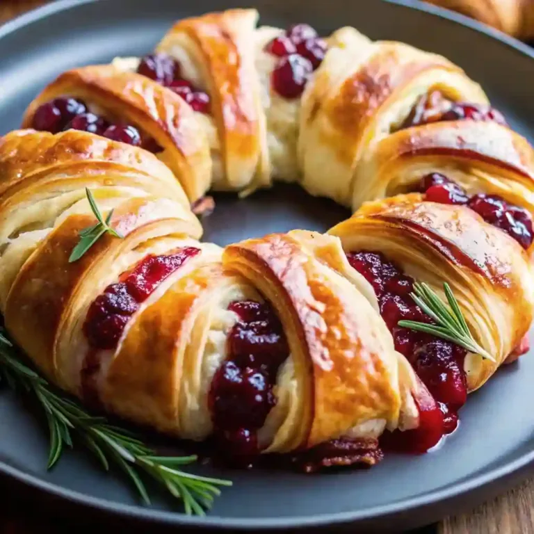 Savory Turkey & Cranberry Crescent Ring