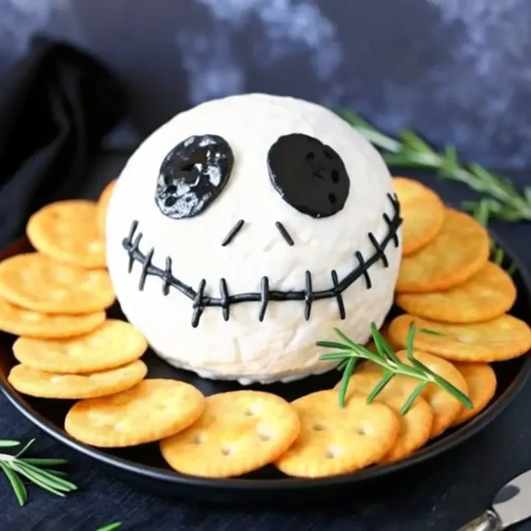 Skellington Cheese Ball Appetizer