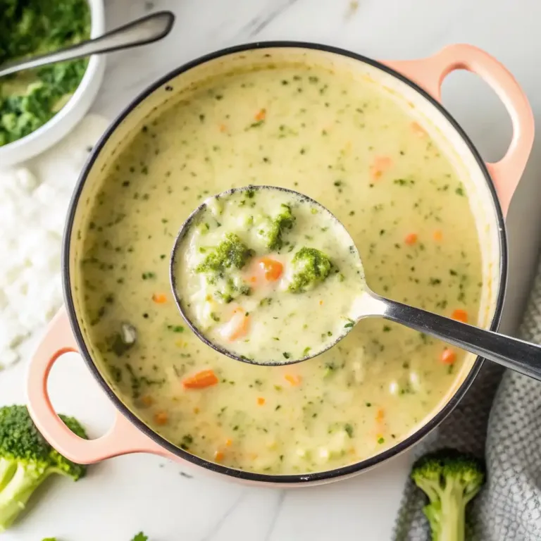 High Protein Broccoli Cheddar Soup