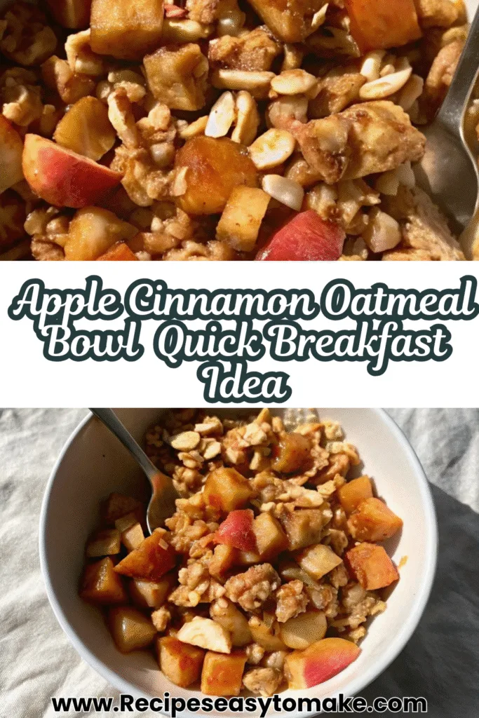 Apple Cinnamon Oatmeal Bowl | 10-Min Cozy 1 15