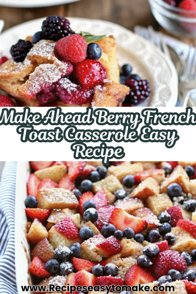 Berry French Toast Casserole | Easy Make Ahead Brunch Recipe Berry French Toast Casserole Berry French Toast Casserole | Easy Make Ahead Brunch Recipe 1 16