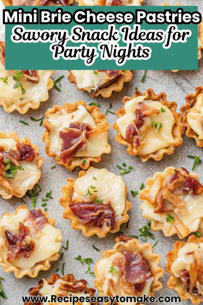 Mini Brie Bites | Elegant Party Food Bites for Every Occasion Mini Brie Bites Mini Brie Bites pin