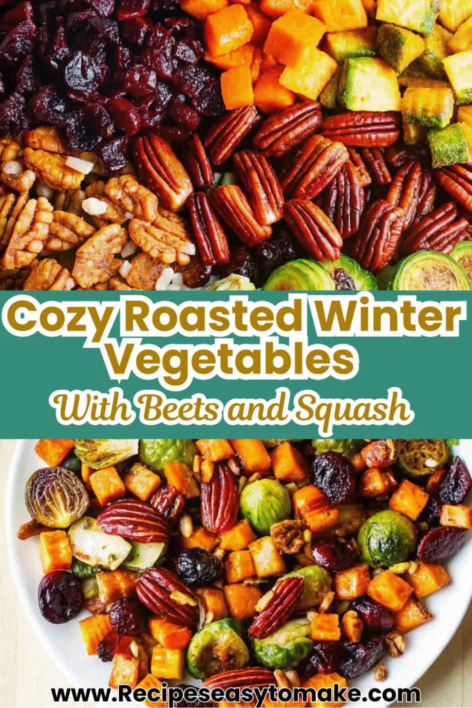 Winter Vegetable Salad with Butternut Squash, Brussels Sprouts, and Beets | Holiday Roasted Side Winter Vegetable Salad with Butternut Squash Winter Vegetable Salad with Butternut Squash, Brussels Sprouts, and Beets | Holiday Roasted Side 1 8