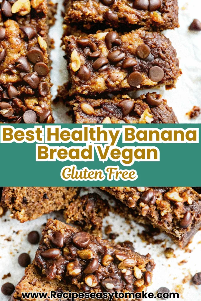 Healthy Banana Bread Vegan Gluten Free Recipe for the Perfect Guilt Free Treat 1 9