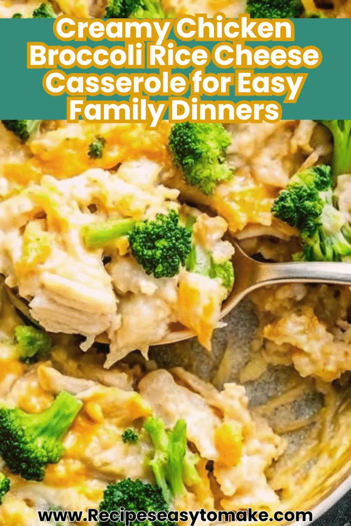 Creamy Chicken Broccoli Rice Cheese Casserole for Easy Family Dinners Creamy Chicken Broccoli Rice Cheese Casserole Creamy Chicken Broccoli Rice Cheese Casserole for Easy Family Dinners 2 12