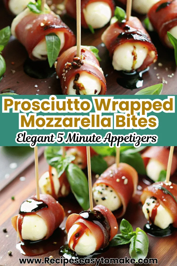Prosciutto Wrapped Mozzarella Bites | Elegant 5 Minute Italian Appetizer Prosciutto Wrapped Mozzarella Bites Prosciutto Wrapped Mozzarella Bites | Elegant 5 Minute Italian Appetizer 2 5
