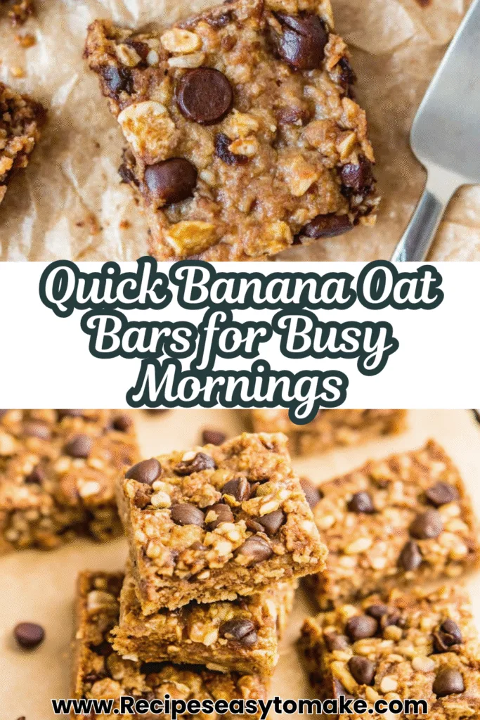 Banana Oatmeal Bars Recipe for Easy Healthy Breakfast 4 15
