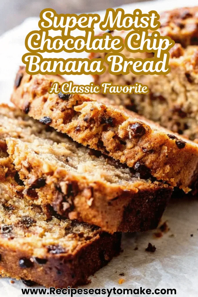 Super Moist Chocolate Chip Banana Bread Best Quick Homemade Loaf Super Moist Chocolate Chip Banana Bread Super Moist Chocolate Chip Banana Bread Best Quick Homemade Loaf 7 3