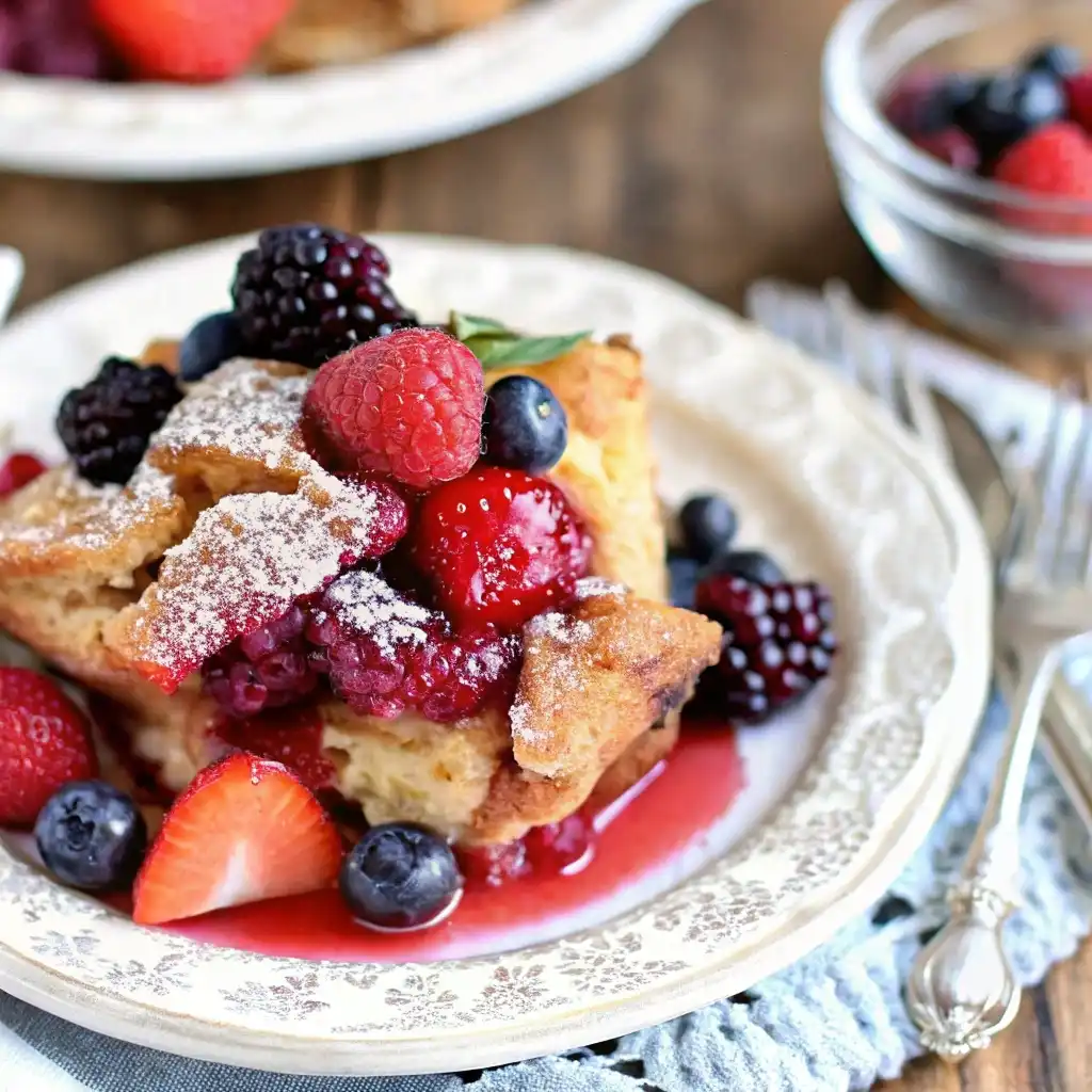 Berry French Toast Casserole | Easy Make Ahead Brunch Recipe Berry French Toast Casserole Berry French Toast Casserole