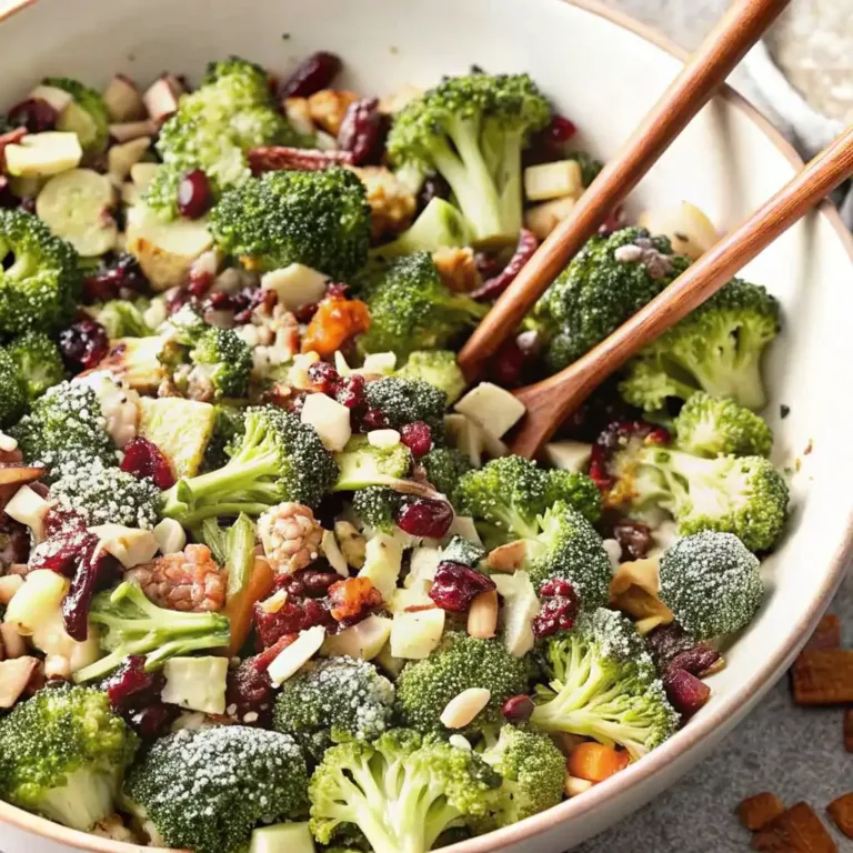 Broccoli Bacon Salad Recipe | Easy and Healthy Bacon Side Dish old fashioned taffy apple salad Broccoli Bacon Salad Recipe