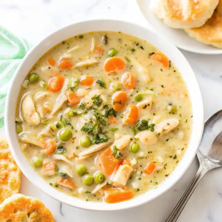 Chicken Pot Pie Soup: Creamy Comfort in Every Bowl Hamburger Soup Chicken Pot Pie Soup