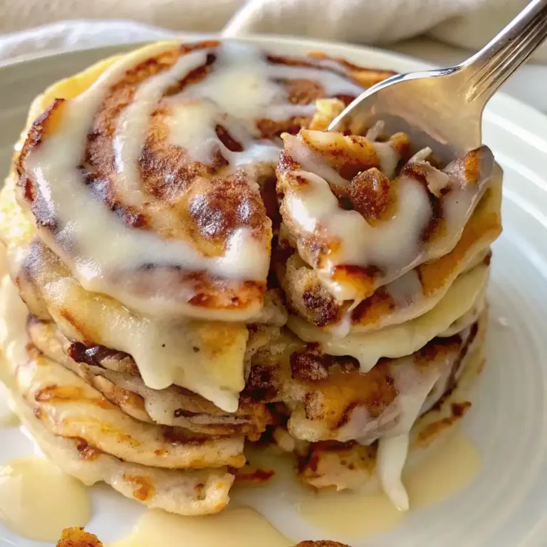 Cinnamon Roll Pancakes Recipe for a Bakery Style Breakfast breakfast roll-ups Cinnamon Roll Pancakes