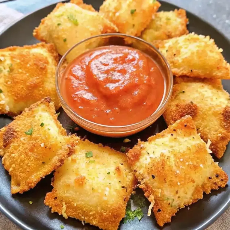 Crispy Ravioli Appetizer – 5-Minute Air Fryer Snack Recipe Pumpkin Shaped Cinnamon Rolls with Cream Cheese Frosting Crispy Ravioli Appetizer