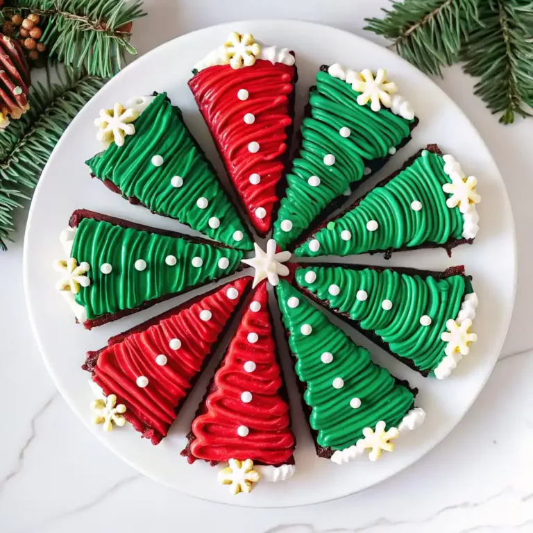 Frosted Christmas Brownies