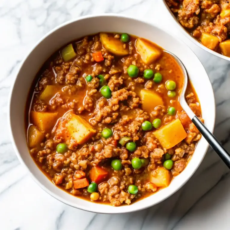 Best Hamburger Stew Recipe with Ground Beef German potato soup Hamburger Stew