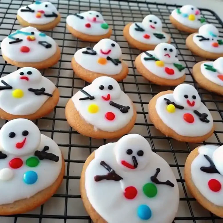 Melted Snowman Biscuits