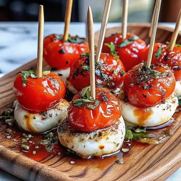 Mini Caprese Bites | Fresh 5-Star Party Appetizer Bruschetta Dip Mini Caprese Bites