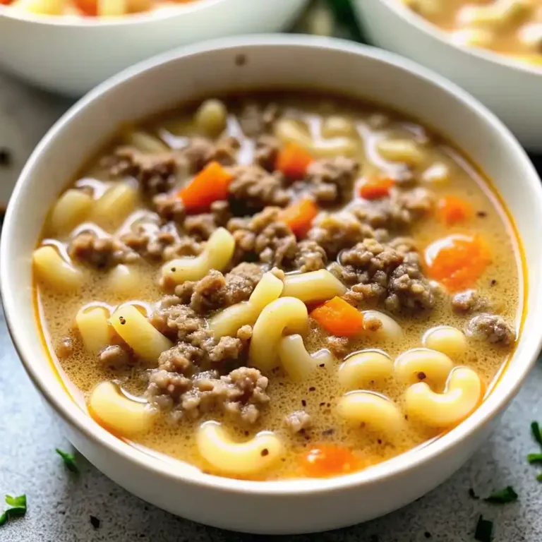 One-Pot Hamburger Soup with Macaroni Easy Family Dinner Creamy Taco Soup One-Pot Hamburger Soup with Macaroni