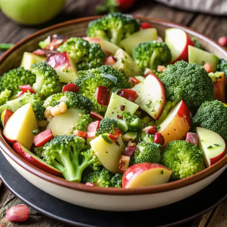 Honeycrisp Apple Broccoli Salad | Best Fresh Dinner Salad Recipe Harvest Cobb Salad Honeycrisp Apple Broccoli Salad