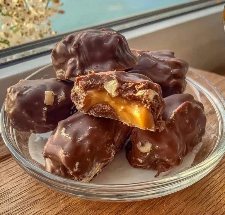 3-Ingredient Date Snickers rainbow popsicle dragon fruit Homemade 3-Ingredient Date Snickers bars served on a plate